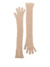 Fabiana Filippi Long-fingerless Gloves In Neutral