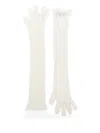 Fabiana Filippi Long-fingerless Gloves In White
