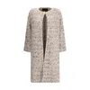 Fabiana Filippi Wool Blend Maxi-cardigan In Brown
