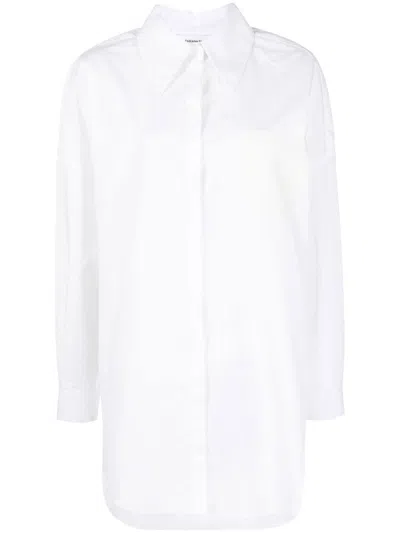 Fabiana Filippi Long-line Style Shirt In White