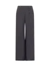 Fabiana Filippi Rope Wide-legged Casual Trousers In Blue