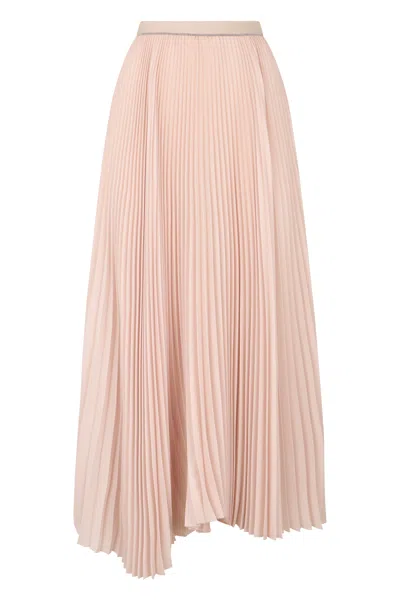 Fabiana Filippi Long Pink Skirt Elegant And Versatile