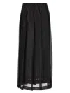 Fabiana Filippi Long Pleated Skirt Skirts Black