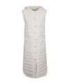 Fabiana Filippi Long Quilted Vest In White