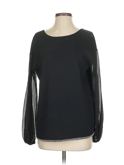 Pre-owned Fabiana Filippi Long Sleeve Blouse In Black