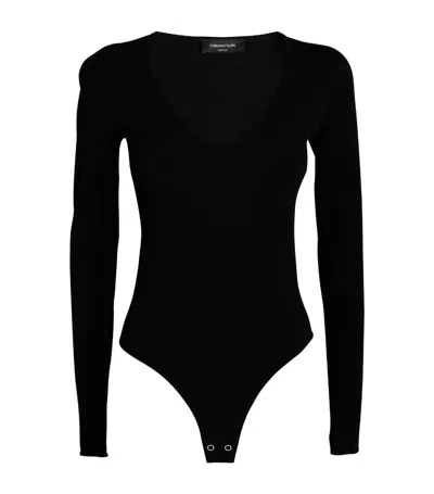 Fabiana Filippi Long-sleeve Bodysuit In Black