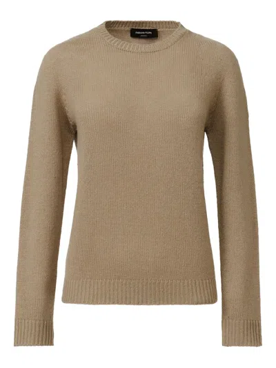 Fabiana Filippi Long-sleeve Cashmere Jumper In Brown