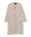 Fabiana Filippi Button-detailed Tweed Coat In Neutral
