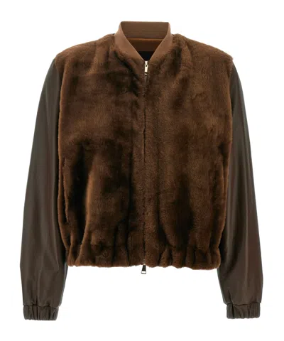 FABIANA FILIPPI LONG SLEEVE FUR COAT
