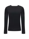 Fabiana Filippi Ribbed Sweater In Ner0/nero