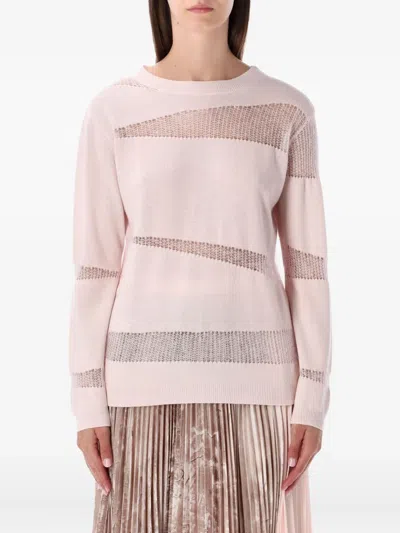 FABIANA FILIPPI LONG-SLEEVE MOHAIR-INSERTS SWEATER