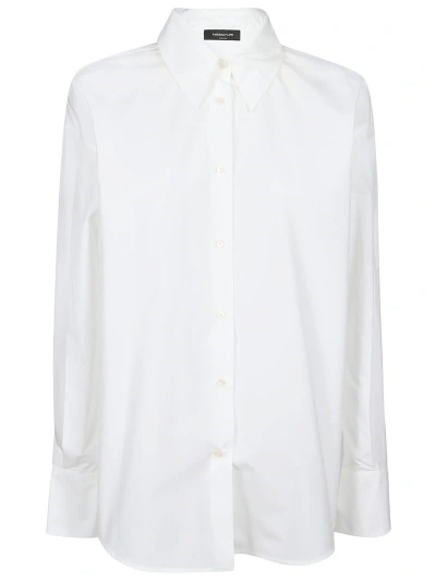Fabiana Filippi Long Sleeve Shirt In Bianco Ottico