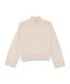 Fabiana Filippi Wool Turtleneck Sweater With Dropped Shoulders In Neutral