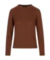 Fabiana Filippi Long Sleeve Sweater In Brown