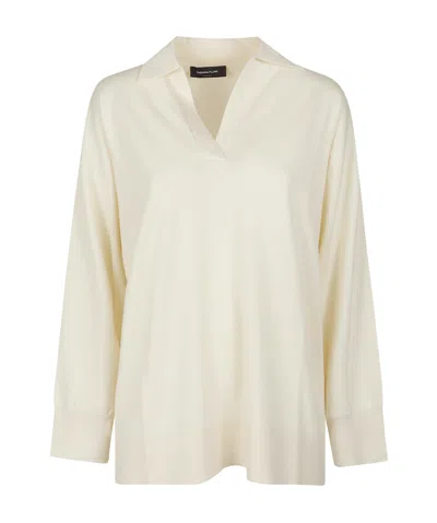 Fabiana Filippi Long Sleeve Sweater In White