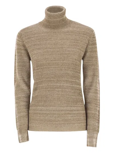 Fabiana Filippi Long-sleeve Turtleneck Sweater In Neutral