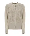 Fabiana Filippi Beige Linen And Cotton Cardigan