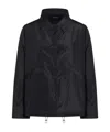 Fabiana Filippi Collared Drawstring Hem Long Sleeves Jacket In Black