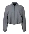 Fabiana Filippi Wool Blend Jacket In Gray