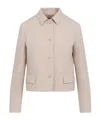 Fabiana Filippi Elegant Virgin Wool Jacket For Women In Nude