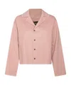 Fabiana Filippi Merino Wool Cropped Jacket In Pink