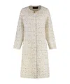 Fabiana Filippi Wool-blend Cardigan In Neutral