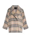 Fabiana Filippi Long-sleeved Coat In Nude