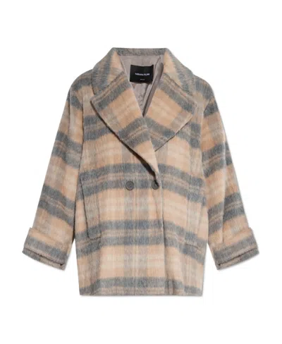 Fabiana Filippi Long-sleeved Coat In Nude