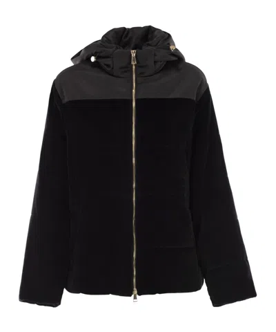 FABIANA FILIPPI FABIANA FILIPPI HOODED PADDED VELVET JACKET