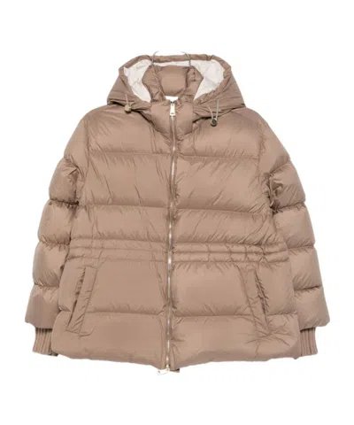 Fabiana Filippi Long-sleeved Cotton Jacket In Burgundy