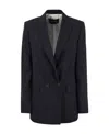 Fabiana Filippi Double-breasted Tailored Jacket With Notched Lapel In Black