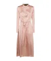 Fabiana Filippi Pink Viscose Maxi Dress In Nude