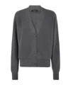 Fabiana Filippi Lurex Long Sleeve Cardigan For Women In Black