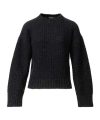 Fabiana Filippi Platinum Sweater With Sequins In Black