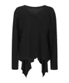 Fabiana Filippi Long-sleeved Sweater In Black