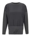 Fabiana Filippi Wool Blend Crewneck Sweater In Black
