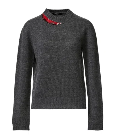FABIANA FILIPPI FABIANA FILIPPI SEQUIN EMBELLISHED COLLAR JUMPER