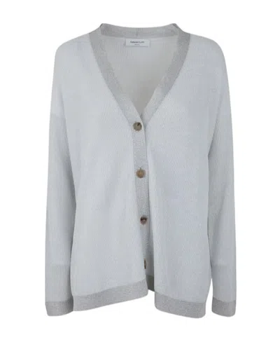 Fabiana Filippi Long-sleeved Sweater In Gray
