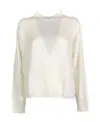 Fabiana Filippi Long-sleeved Sweater In White