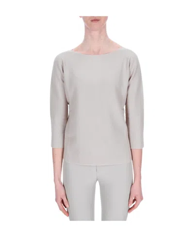 Fabiana Filippi Long-sleeved Sweater In White