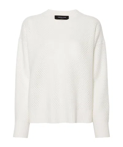 FABIANA FILIPPI FABIANA FILIPPI OPEN-KNIT CREWNECK JUMPER
