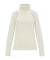 Fabiana Filippi Turtleneck Knitted Jumper In White