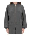 Fabiana Filippi Long-sleeved Sweatshirt In Gray