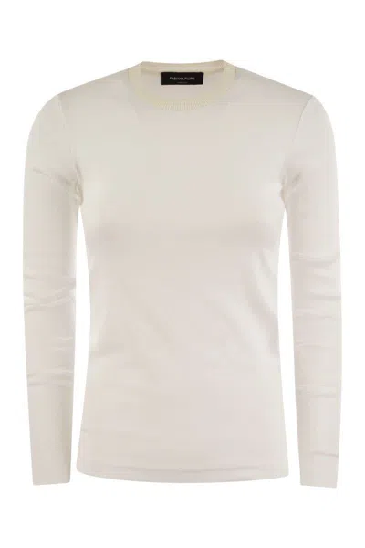 FABIANA FILIPPI FABIANA FILIPPI LONG-SLEEVED T-SHIRT IN JERSEY