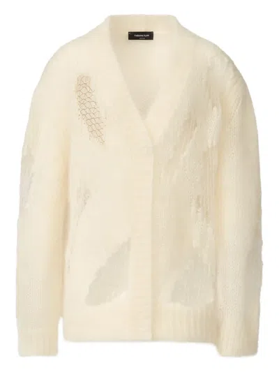 Fabiana Filippi Long-sleeves Cardigan In White