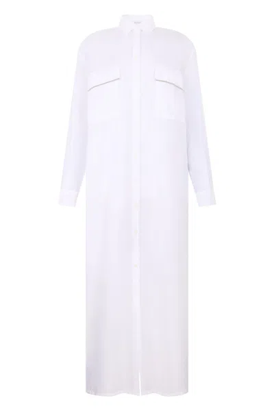 Fabiana Filippi Long White Cotton Dress.
