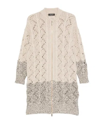 Fabiana Filippi Long-sleeved Cardigan In Neutral
