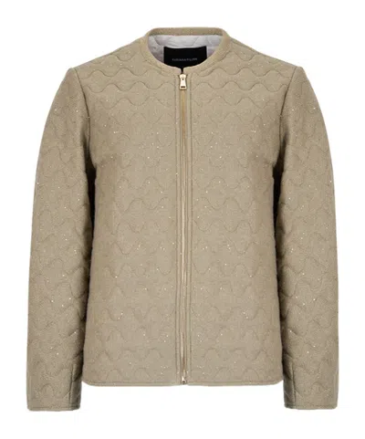 Fabiana Filippi Long-sleeved Casual Jacket In Neutral