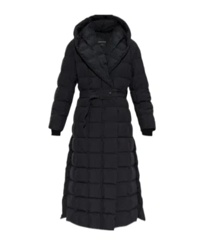 Fabiana Filippi Long-sleeved Down Jacket In Black