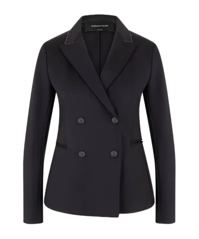 Fabiana Filippi Long-sleeved Suit Jacket In Multi